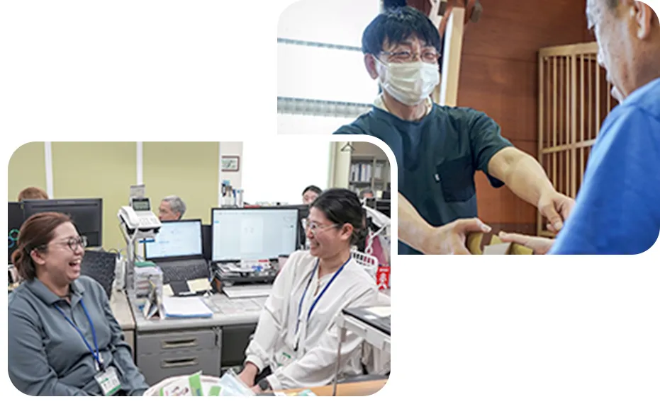 楽しそうに話している様子